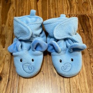 Hudson Baby Blue Elephant Slippers